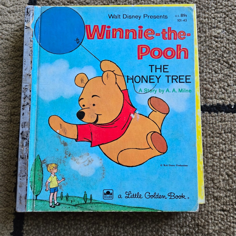 Vintage Winnie the Pooh The Honey Tree Little Golden Book DisneyA.A.Milne 101-43